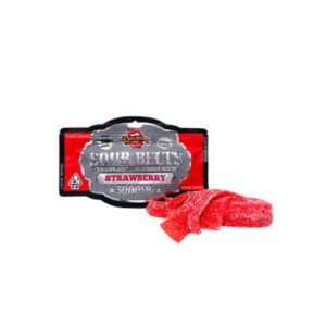 Devour Sour Belts – Strawberry 3.000mg
