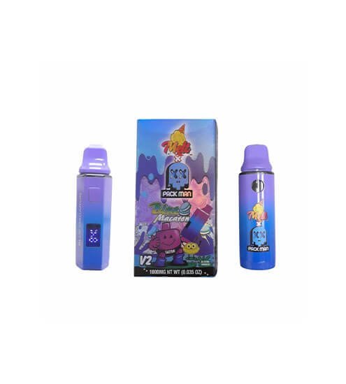 Pack Man | Blue Macaron | NEW V2 Einweg Vape | 2G (2.000 mg)